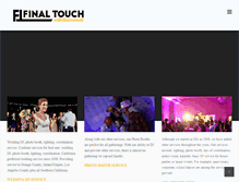 Tablet Screenshot of finaltouchentertainment.com